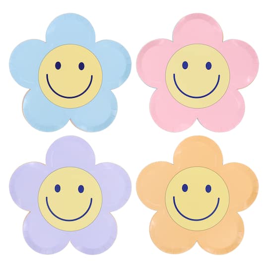 7" Smiling Flower Dinner Plates, 8ct. by Celebrate It™
